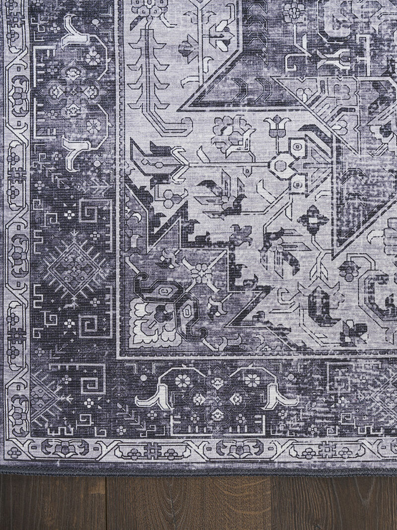 Nourison Washables NWB15 Charcoal/Gray 4' x 6' Rug