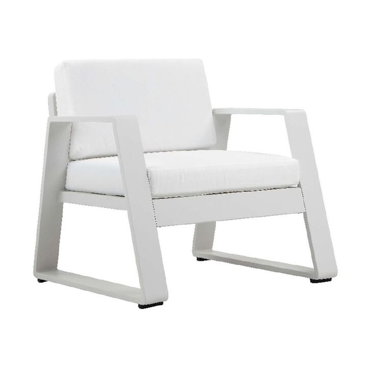 Pangea Home Air Chair White In Aluminum