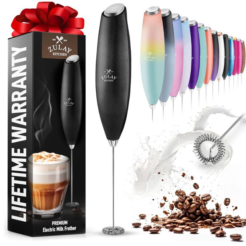 Powerful Handheld Milk Frother for Coffee with Upgraded Titanium Motor