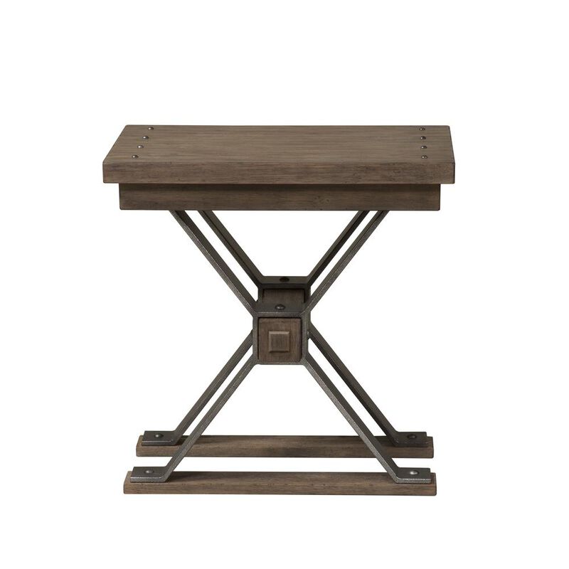 Liberty Furniture Sonoma Road Chair Side Table in Weathered Beaten Bark image number 3