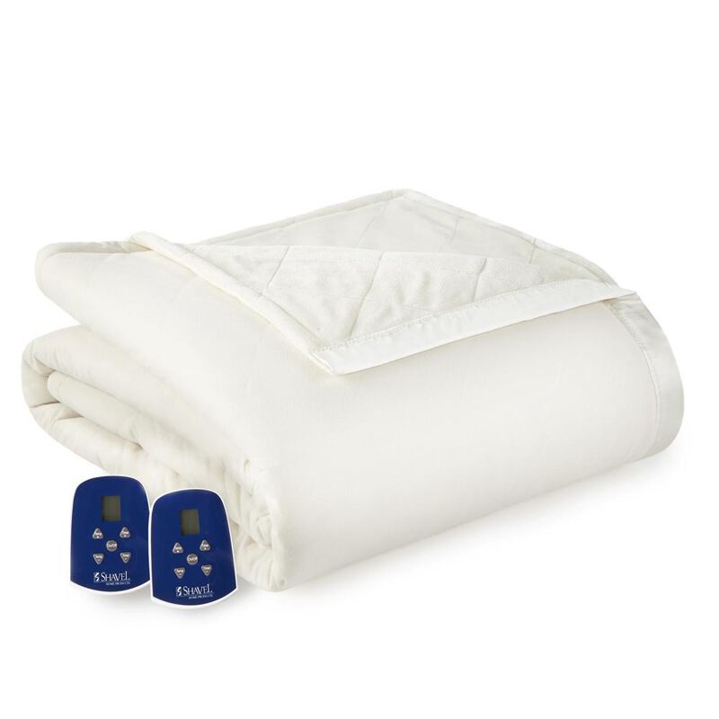 Shavel Micro Flannel High Quality Heating Technology Ultra Velvet Reversible Electric Blanket