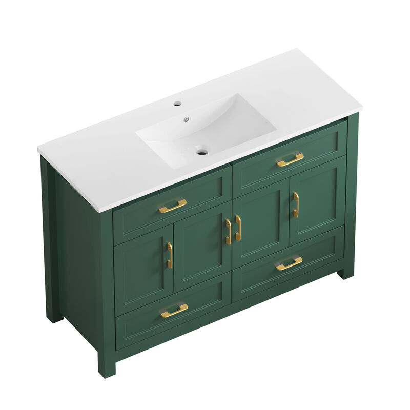 Nafvas 48" Bathroom Vanity with Resin sink image number 0