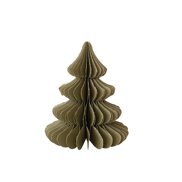 Olive Recycled Paper Honeycomb Tree