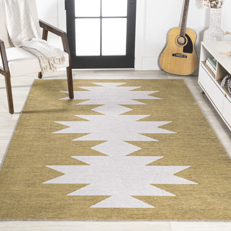 Chayton Minimalist Geometric Machine-Washable Indoor Area Rug
