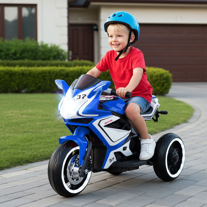Mini 6V Electric Motorbike for Kids with LED Lights for Outdoor Play
