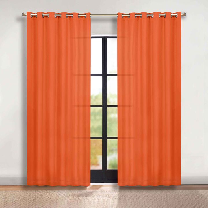 Room Darkening Window Curtain Panels Set of 2 Modern Style