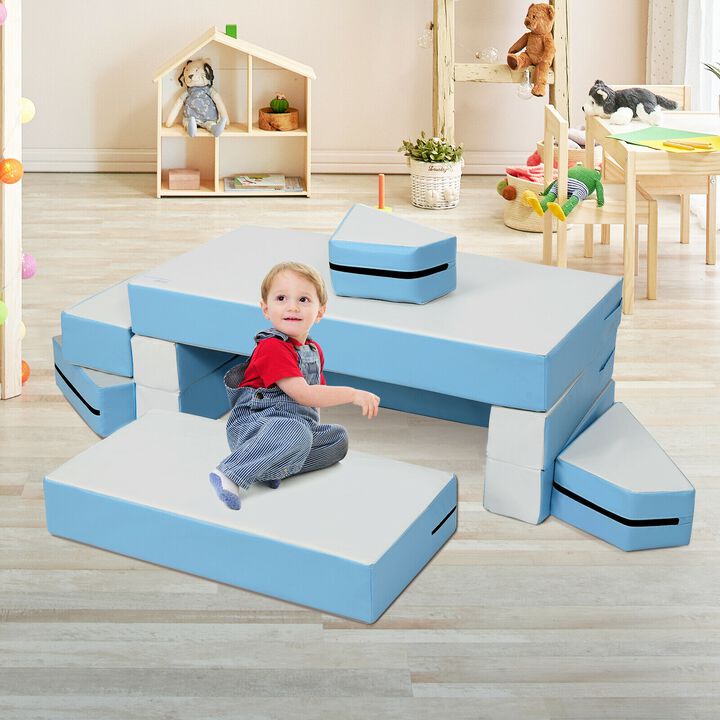 8-Piece Foam Climb & Crawl Playset for Kids&rsquo; Indoor Fun