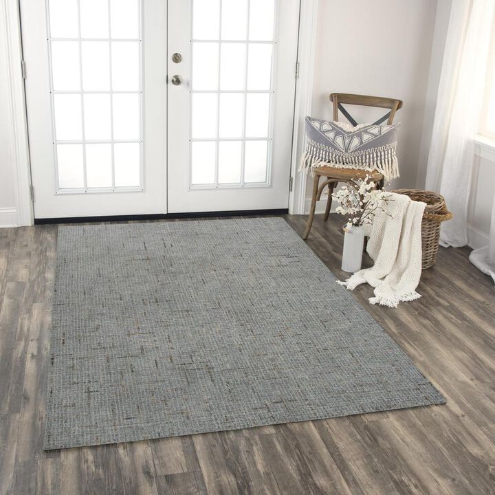 Hand Tufted Loop Pile Wool Rug, 7'6" x 9'6"