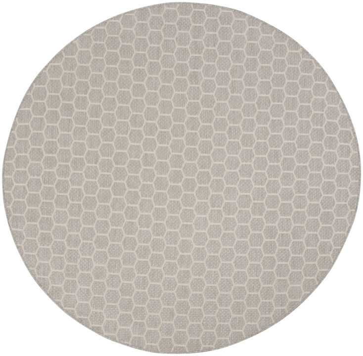 HomeRoots Geometric Indoor Outdoor Area Rug