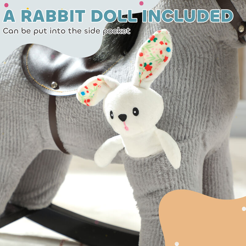 BreeBe Soft Plush Rocking Horse for Kids (2&ndash;5 Years) image number 6