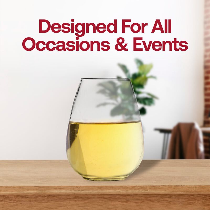 4 oz. Clear Stemless Plastic Mini Goblets (64 Goblets) image number 7