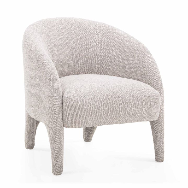 Tov Furniture Kris Warm Grey Boucle Accent Chair