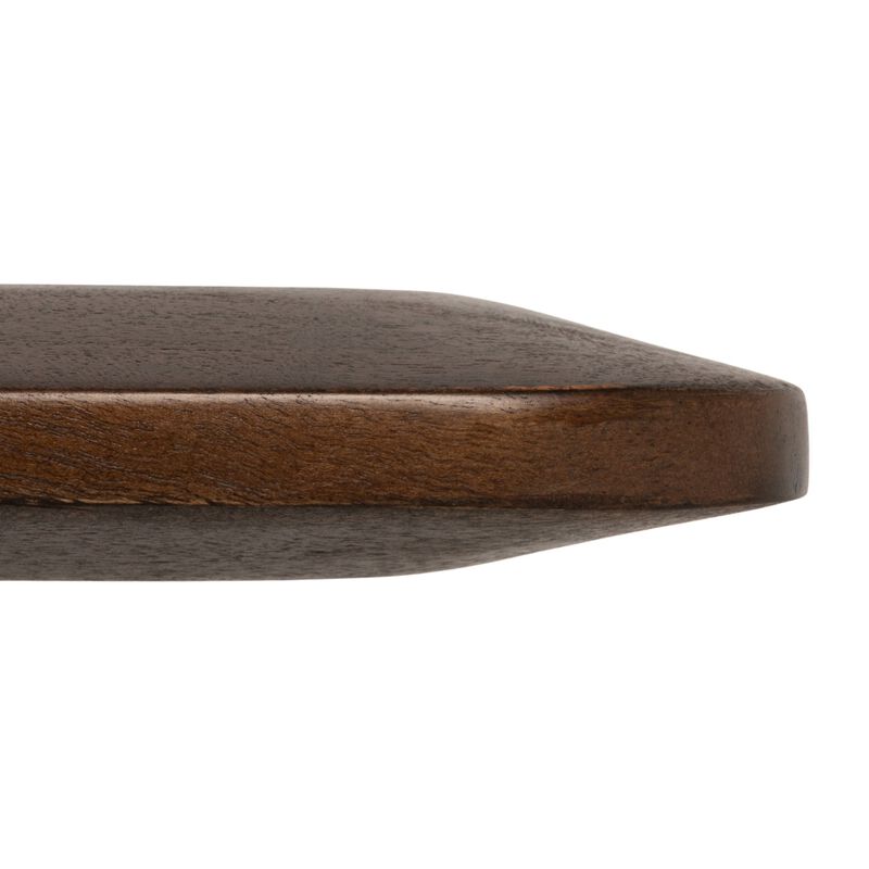 Acacia Wood Rectangular Bench, Walnut Finish image number 4