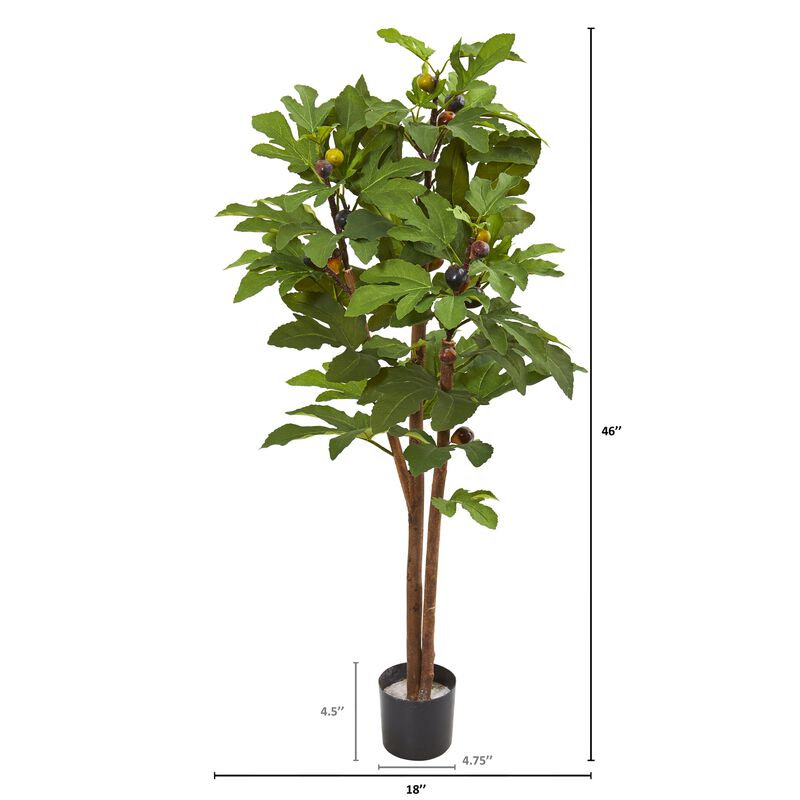 HomPlanti 46 Inches Fig Artificial Tree
