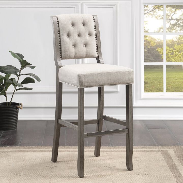 Luxe 30" Stool - Gray