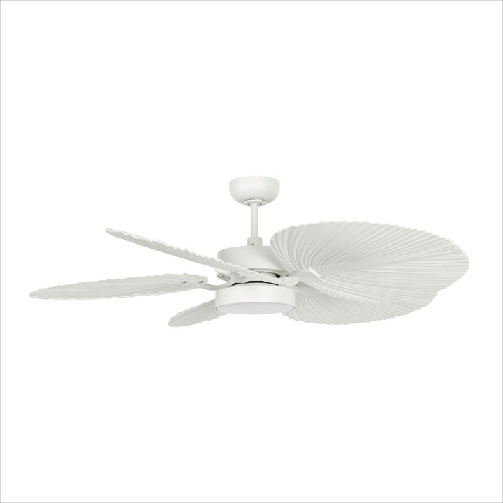 Lucci Air Bali 52" Outdoor Indoor/Outdoor Ceiling Fan with Light and Remote, Modern Tropical Ceiling Fan with Lights, Damp Rated, Energy Efficient DC Motor
