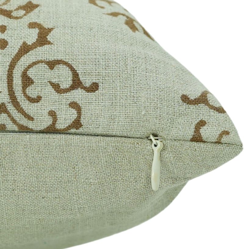 Handmade Linen Sofa Pillow Cover Boho Throw Cushion image number 4