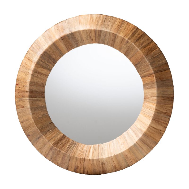 bali & pari Tarun Bohemian Grasscloth Accent Mirror image number 0