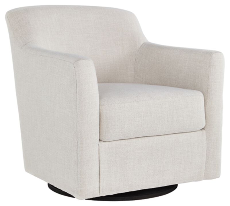 Bradney Swivel Accent Chair in Linen