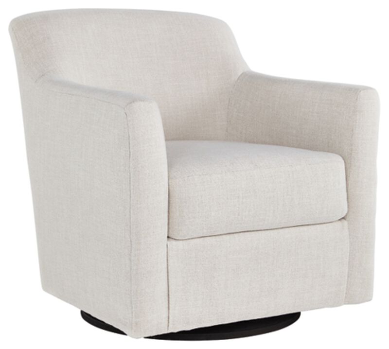 Bradney Swivel Accent Chair in Linen