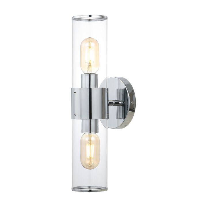Quinn Mid Century Modern Iron/Acrylic LED Sconce