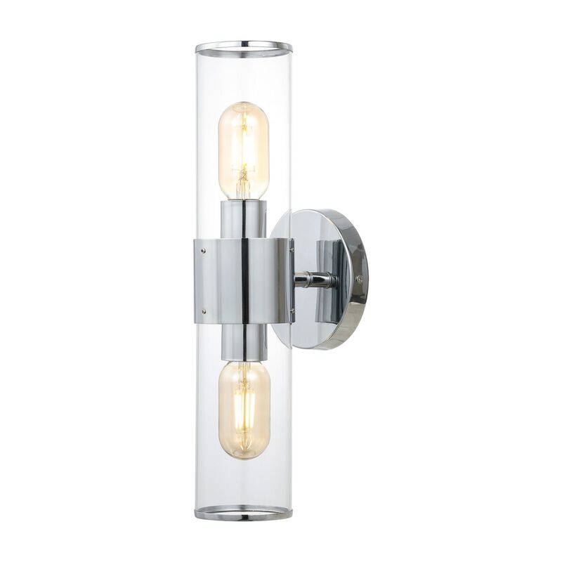 Quinn Mid Century Modern Iron/Acrylic LED Sconce image number 0