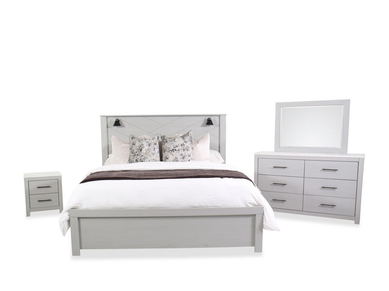 Cottonburg 4-Piece Queen Bed Set in Light Gray