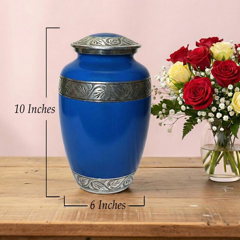 Leaf design urn image number 6