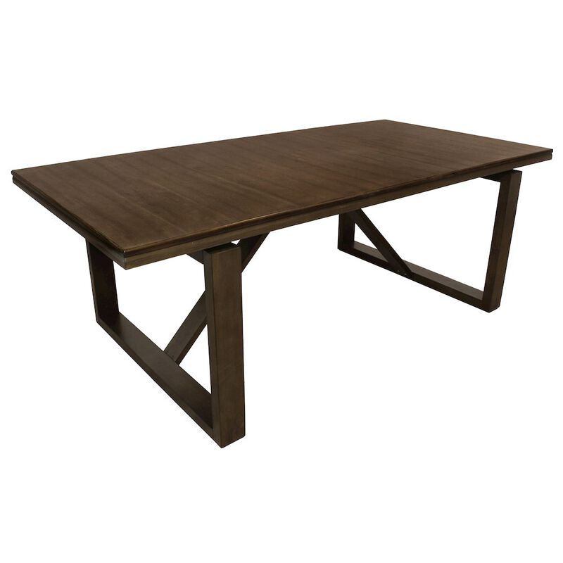 Alex Hanilton Scott Dining Table in Solid Birch Wood with Antique Brown Finish