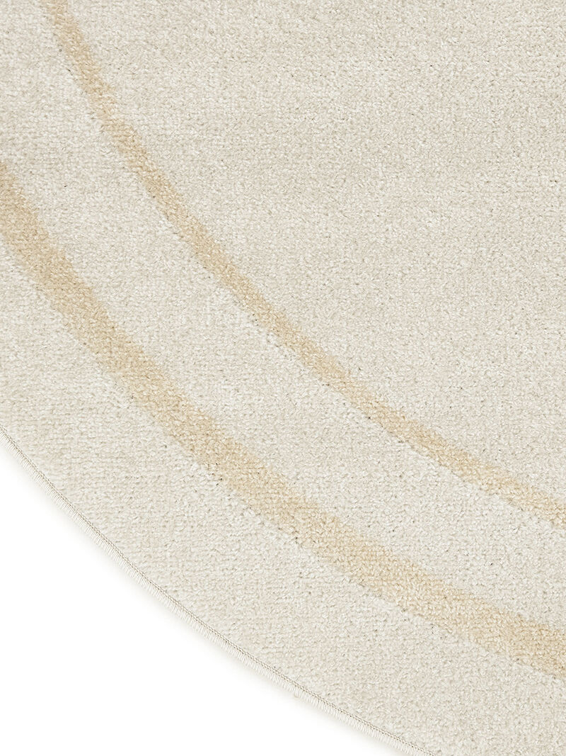 Nourison Essentials NRE02 Ivory/Gold 6' x Round Rug image number 3