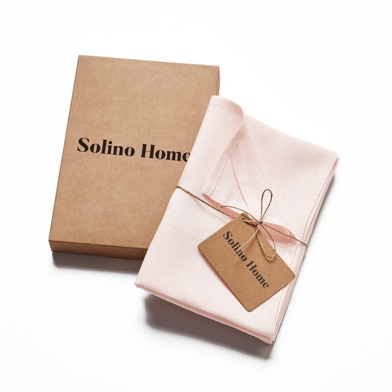 Solino Home 100% Pure Linen Kitchen Towels 17 x 26 Inch Set of 2 - Kitchen Linen