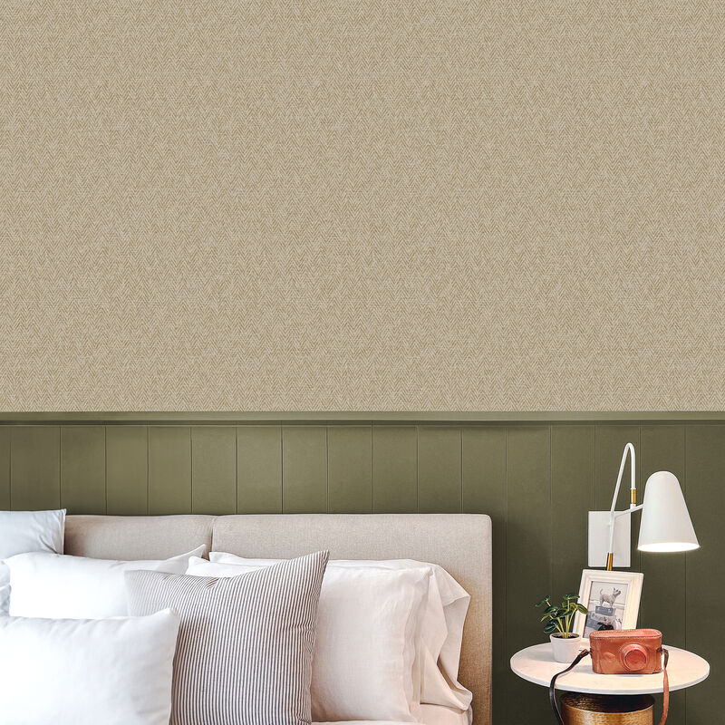 Judd Wheat Chevron Wallpaper image number 2