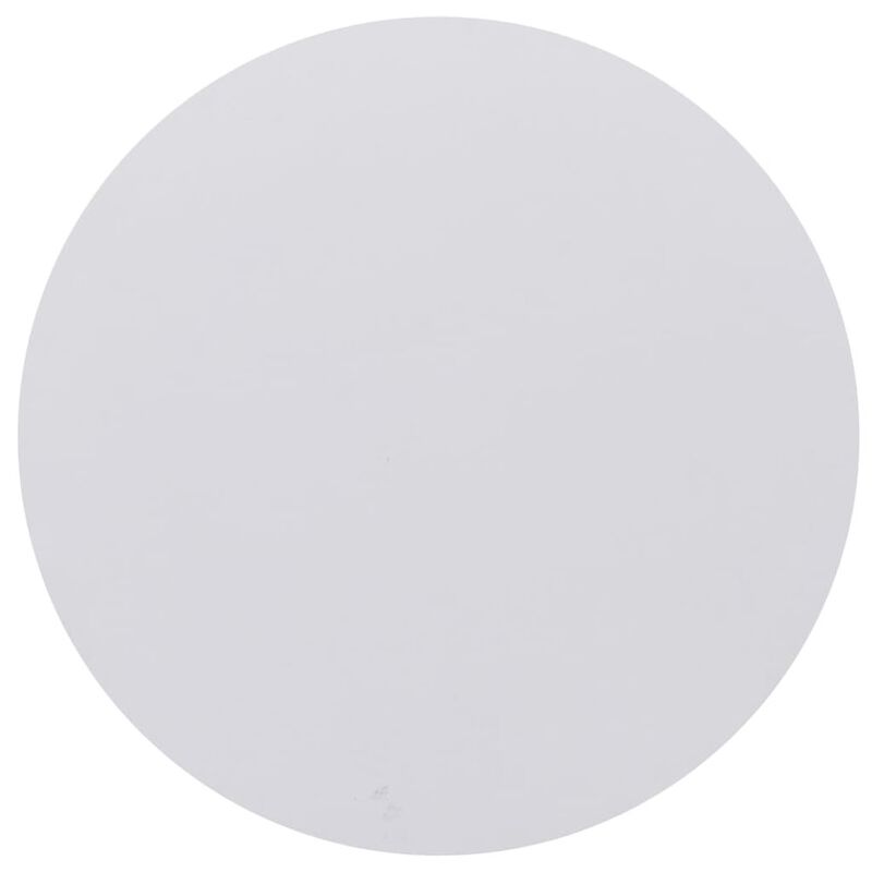 Coffee Table Gold, White Metal, MDF 15.7 in across