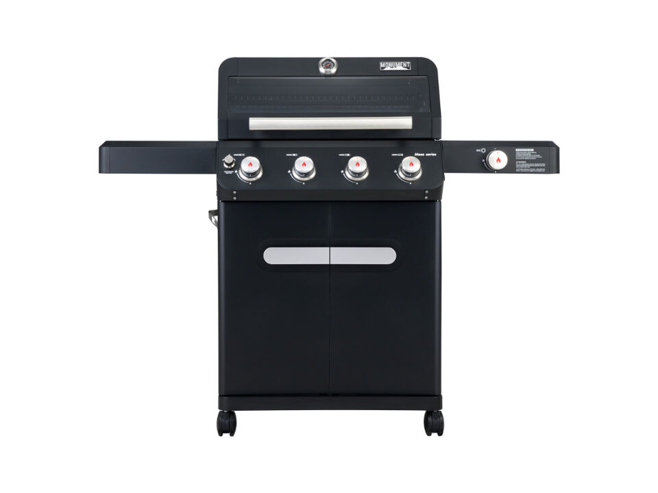Monument Grills Mesa Series | 4 Burner Stainless Steel Powder Coated Propane Gas Grill