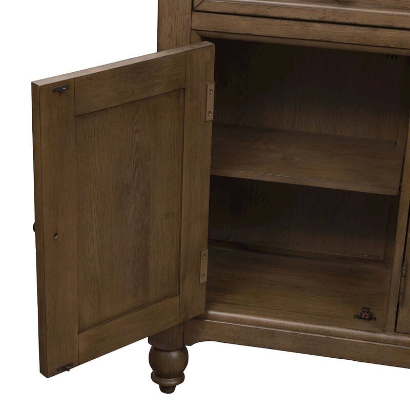 Liberty Furniture Americana Farmhouse Hall Buffet in Dusty Taupe image number 6