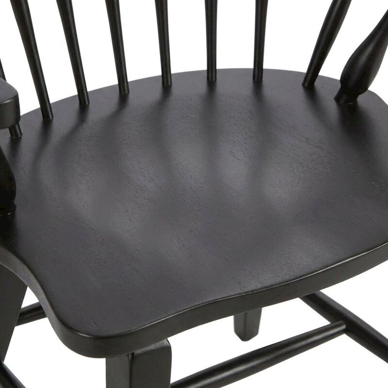 Liberty Furniture Windsor Back Armchair in Black with Elegant Tobacco Finish image number 6