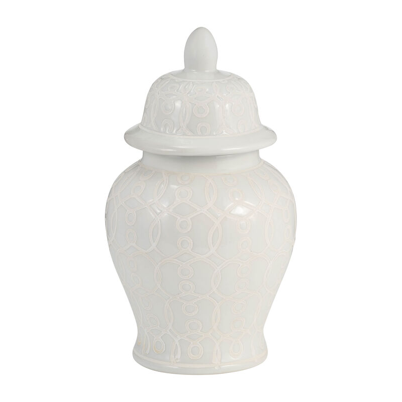 10" Temple Jar, Ivory image number 0