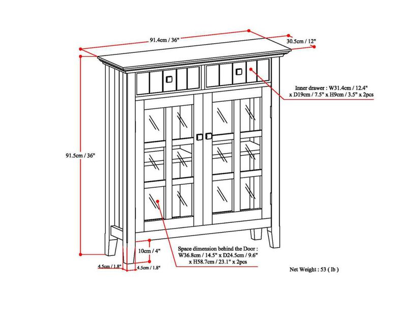 Wommab Solid Wood Entryway Storage Cabinet image number 6