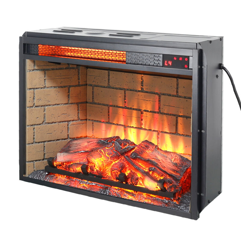 Streamdale Infrared Quartz Heater Fireplace Insert (Woodlog, 23'') image number 6