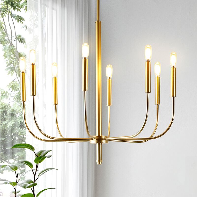 Amoros Modern Mid Century Iron LED Chandelier