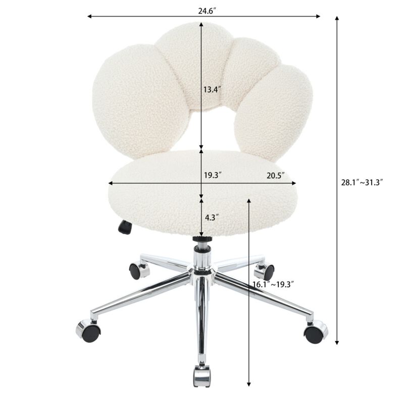 Adjustable Swivel Vanity Chair image number 9