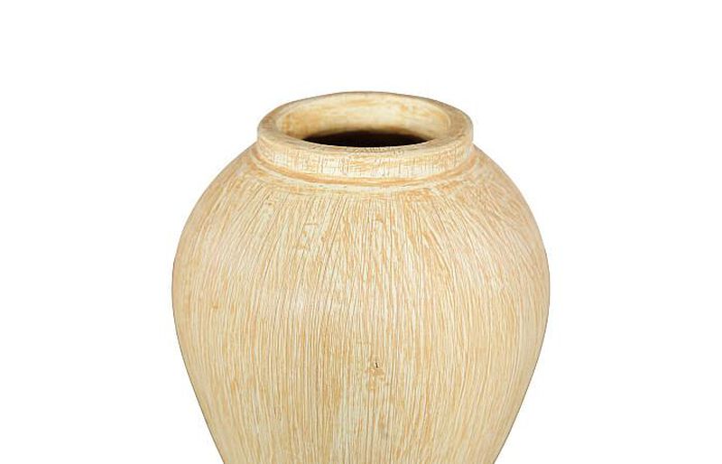 Canary Wash Yellow Globe Vase image number 3