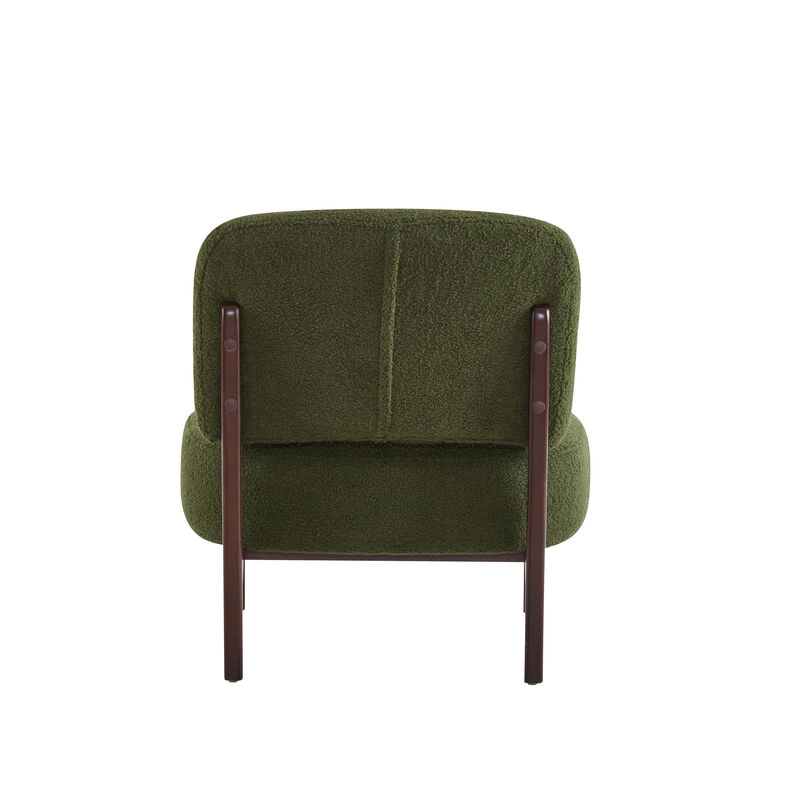 Merax Modern Boucle Accent Chair for Living Room, Bedroom