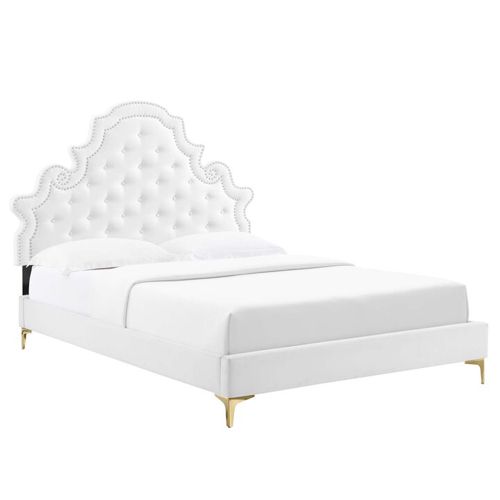 Modway - Gwyneth Tufted Performance Velvet Full Platform Bed