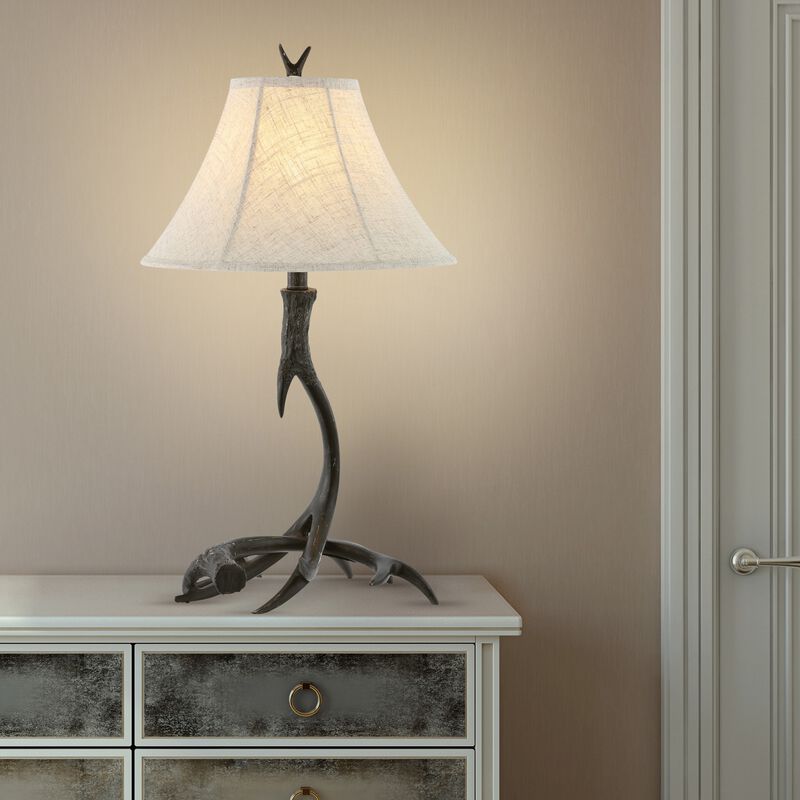 Antler Rustic Resin LED Table Lamp