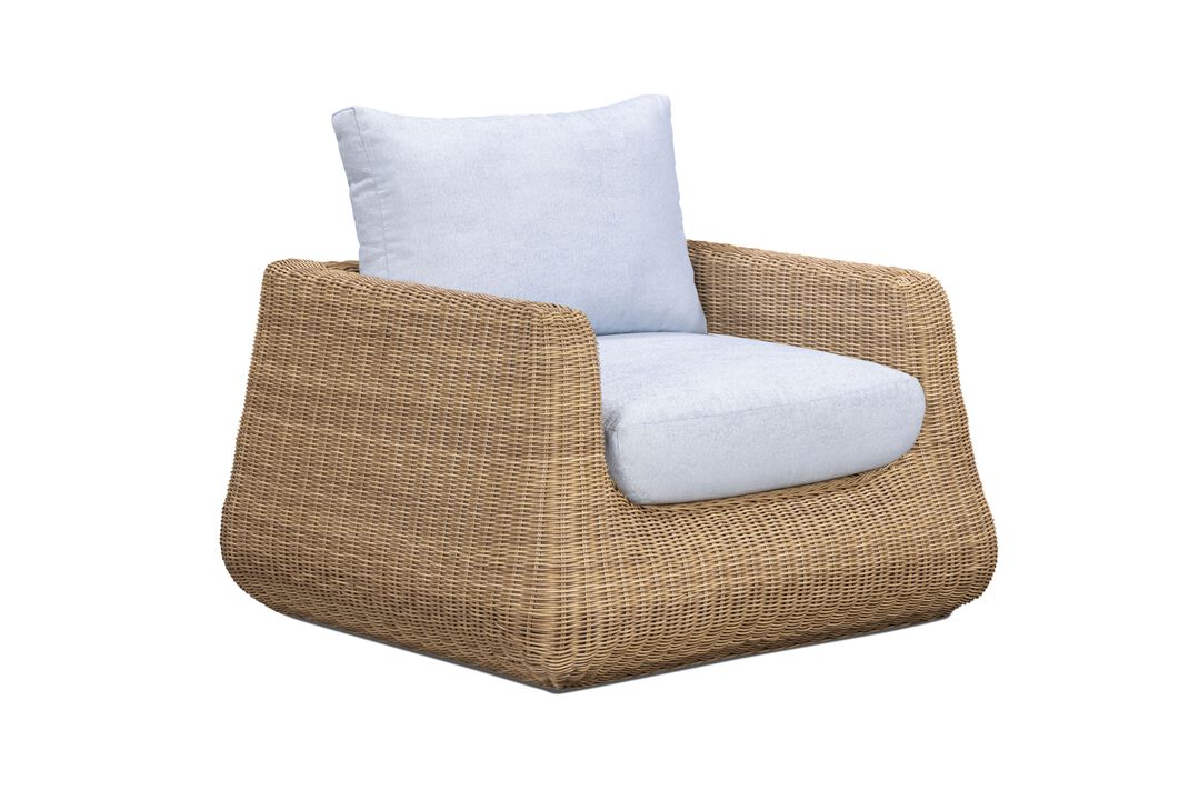 Dana Light Blue Outdoor Accent Chair