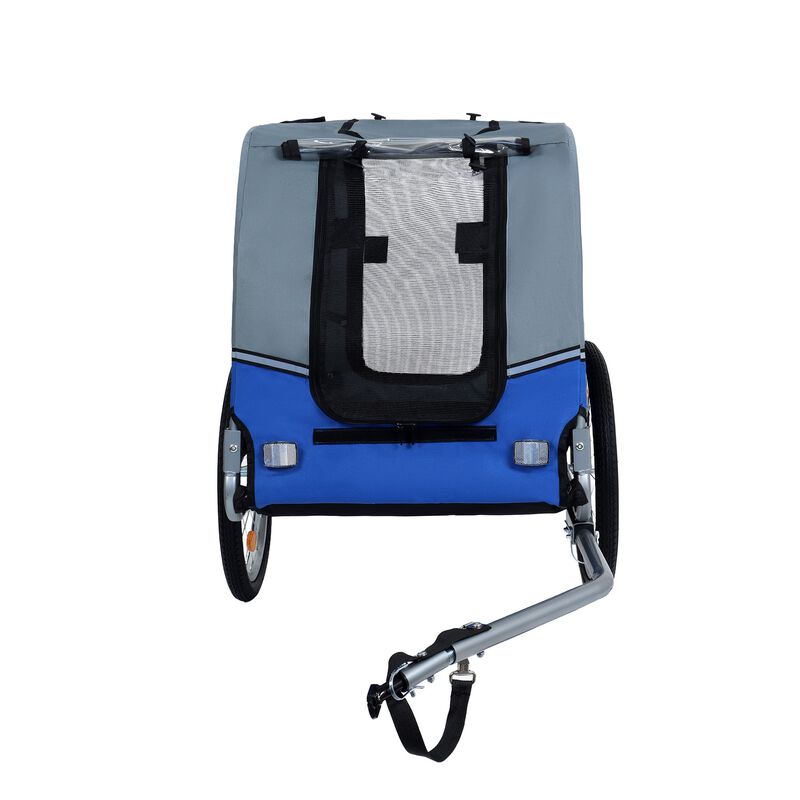 66LB All-Terrain Folding Dog Bike Trailer-Steel Frame for Cycling & Camping image number 3