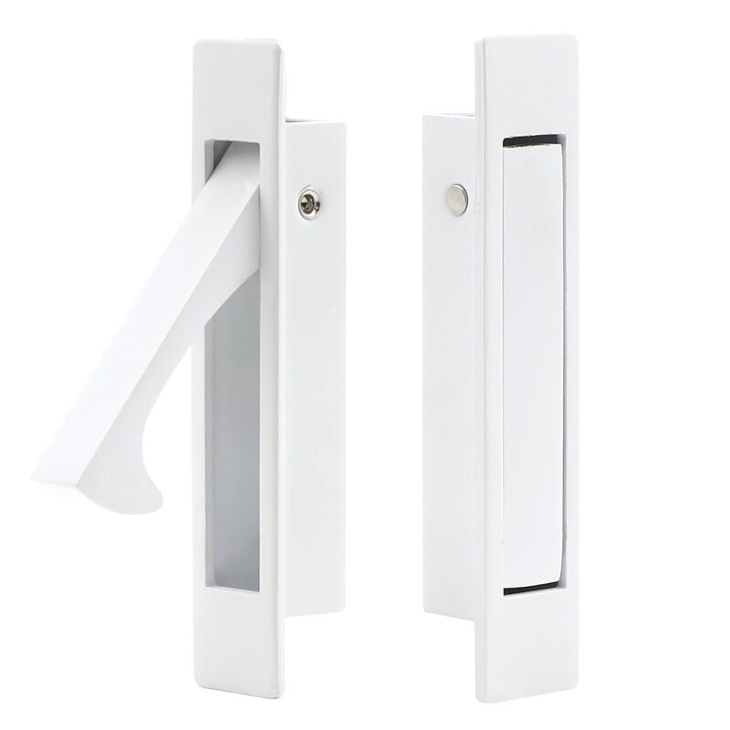 Dontay Pocket Door Pull Handle, Edge Pull, Professional Stainless Steel 304, Flush Mount Door Pull for Pocket Sliding Door (Whit