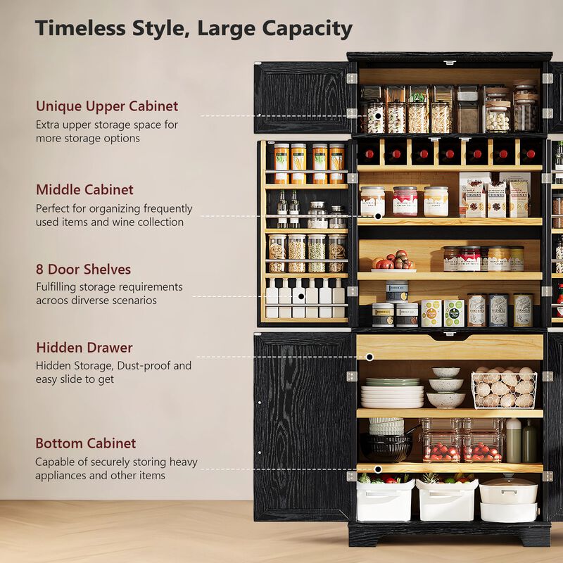 Peptex Kitchen Pantry Cabinet image number 4