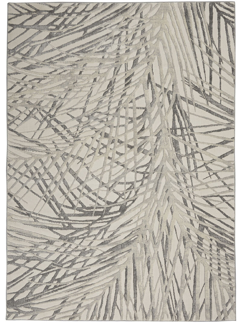 Rustic Textures RUS17 Ivory/Gray 6' x 9' Rug